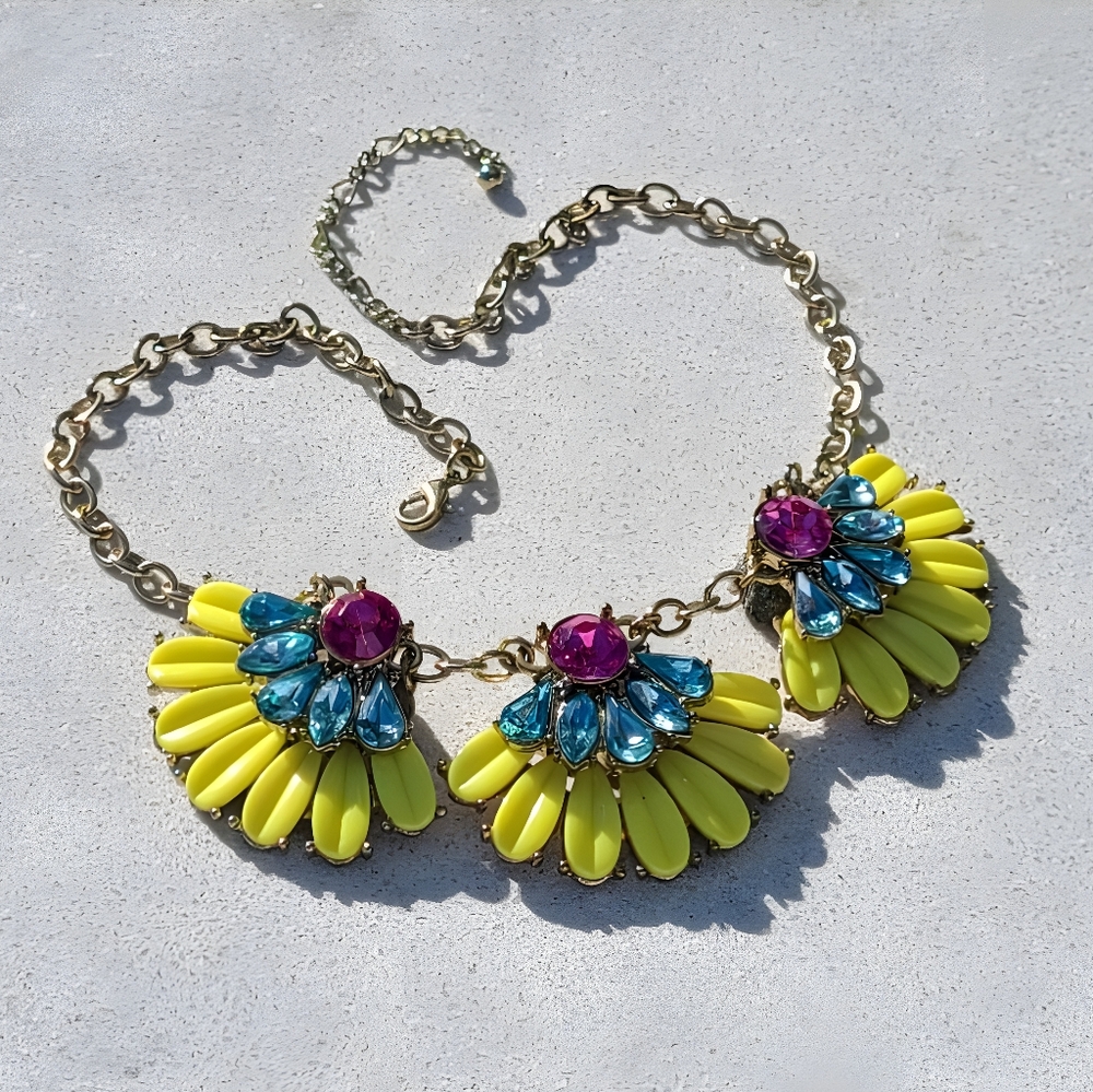 Neon Floral Necklace